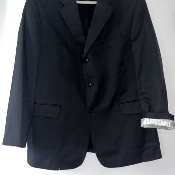 Donald Trump Collection 100% Wool Black Jacket Suit Sport Coat See Size Photo - Picture 2 of 8